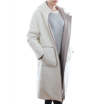 2660 BEIGE Пальто двухстороннее женское еврозима (100 гр. холлофайбер)