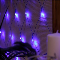 Гирлянда «Сеть» 1.6 × 1.6 м, IP20, прозрачная нить, 144 LED, свечение «Флаг России», 220 В