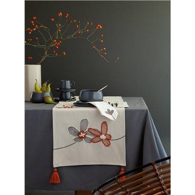 Салфетка сервировочная Stone flowers из коллекции Ethnic, 45х45 см