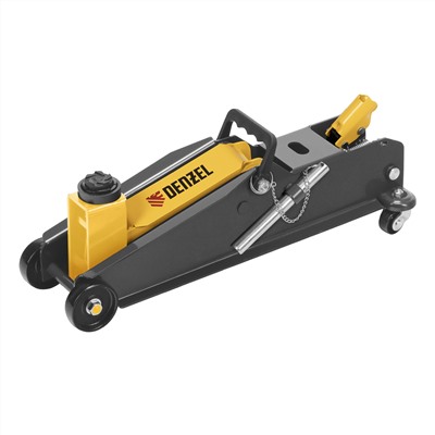 Домкрат гидравлический подкатной с фиксатором, 3 т, 190-532 мм, SUV/ Denzel