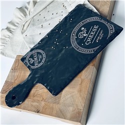 232-026 Сервировочная доска/блюдо 37,5см для сыра BLACKWOOD  в под.уп.(х16)Фарфор