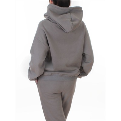 006 GRAY Костюм спортивный зимний женский (95% хлопок, 5% полиэстер)