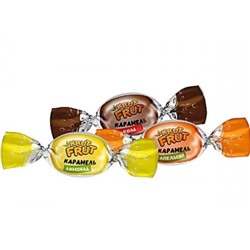 Карамель KrutFrut с шипучей начинкой кола,апельсин,лимон 500г/KDV