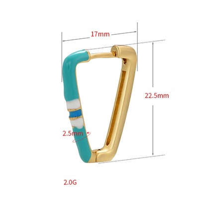 Серьги с замком кольцо арт. 11 8253 (id 254907)