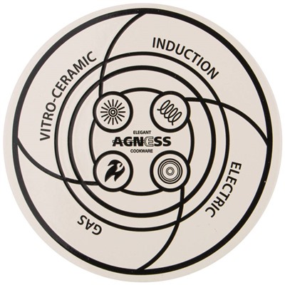 ЧАЙНИК AGNESS ЭМАЛИРОВАННЫЙ, 3,0 Л, СЕРИЯ "КОРЕЙСКАЯ РОЗА"