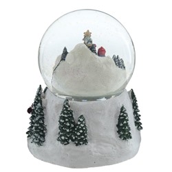 GAEM Фигурка декоративная "Рождество" в стекл шаре (свет, муз, вьюга, 3хAA), D 12 см, L15 W13,5 H19 см