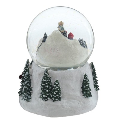 GAEM Фигурка декоративная "Рождество" в стекл шаре (свет, муз, вьюга, 3хAA), D 12 см, L15 W13,5 H19 см