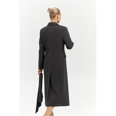 Пальто женское демисезонное 26895 (базальт/рубчик)