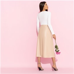 Юбка с карманами, Откровенно шикарная (беж)