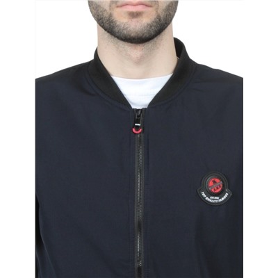 EM25056-2 DARK BLUE Куртка-бомбер мужская демисезонная (100 гр. синтепон)