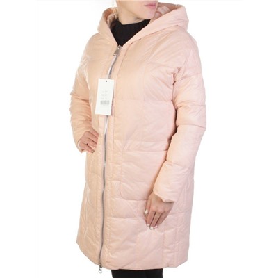 8808 PINK Пальто женское демисезонное (100 гр. синтепон)