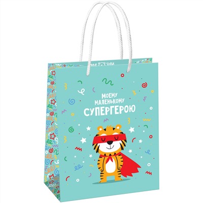 Пакет подарочный 18*23*10см MESHU "Super hero" MS_61565/12/Китай