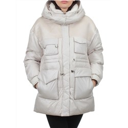 338-X28 LT. BEIGE Куртка зимняя женская (200 гр. холлофайбер)