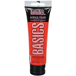 Краска акриловая художественная Liquitex "Basics", 118мл, туба, 151 кадмий красный средний (имит.)
