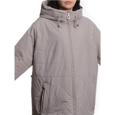 F-804 GRAY BEIGE Куртка демисезонная женская (100 гр. холлофайбер)