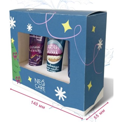 Набор подарочный новогодний NEO CARE «MAGIC NIGHT»
(Neo Care Несмываемая ночная маска для лица "Matcha latte", 30мл; Neo Care Несмываемая ночная маска для лица "Acai Bowl", 30мл; Neo Care Противовоспалительная маска с эффектом сияния Cosmic glaze, 30мл) АКЦИЯ!