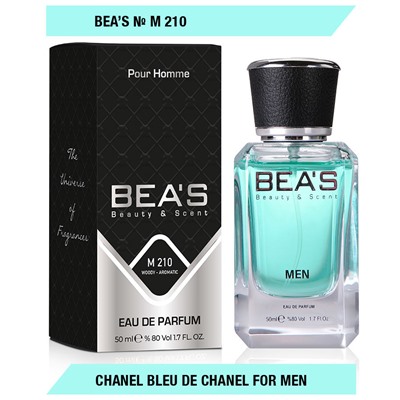Beas M210 C Bleu De C Men edp 50 ml, Парфюм мужской Beas M210 создан по мотивам аромата C Bleu De C