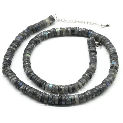 Бусы из Лабрадора диски гр.7*3мм, 49см, 48,3г