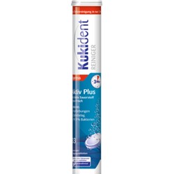 Kukident AktivPlus Чистящее средство для зубного протеза таблетки, 33 шт