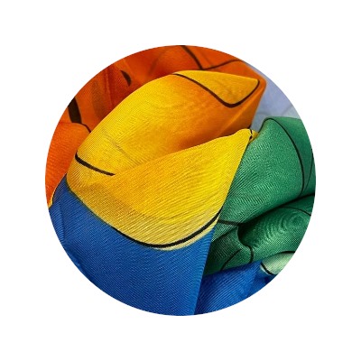 Шарф шифоновый с цветочным рисунком 3D Арт М52/16