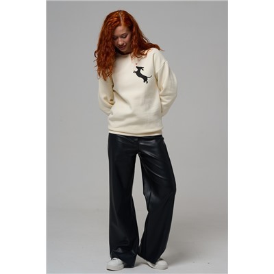 8576 женский свитшот оверсайз