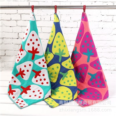 Towel, gauze strawberry for party, soft scarf, wholesale