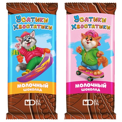 Шоколад Усатики-Хвостатики молочный 85г/Монетный двор