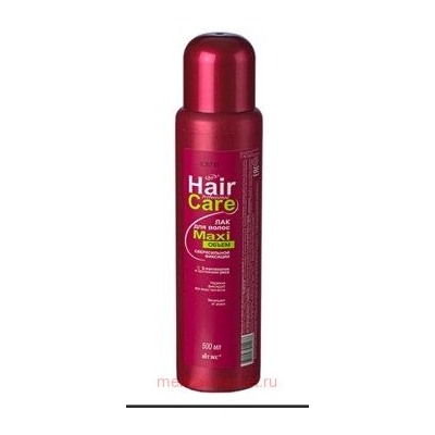 Витэкс Hair Care Лак-Maxi объем сверхсильной фиксации Professional 500 мл Сменный блок к лаку 215 мл
