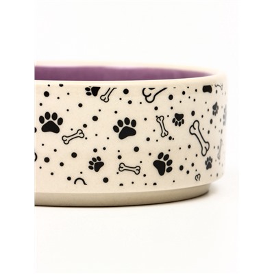 Миска керамическая "Smile Dog", 200 мл, 10,5 х 4 см