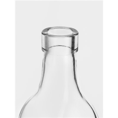 Бутылка для соусов и масла Доляна «Лимоны», 500 мл, 6×29 см, стекло, прозрачная