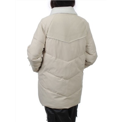 S24-263 BEIGE Куртка демисезонная женская (100 гр. холлофайбер)