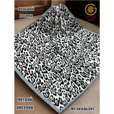 Платок утепленный Леопардовый Арт 3111/5 серый