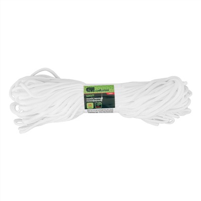 Шнур хозяйственный, D 4 мм, L 25 м, полиэфирный Сибртех