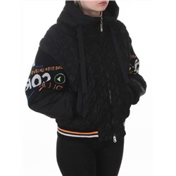 705 BLACK Куртка демисезонная женская (100 гр. синтепон)