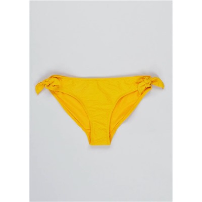 Textured Bow Bikini Bottoms