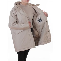 8020 LT. BEIGE Куртка демисезонная женская (100 гр. холлофайбер)