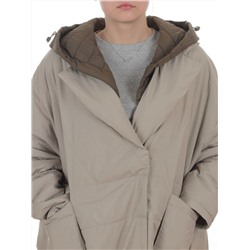 8030 DK. BEIGE Куртка демисезонная женская (100 гр. холлофайбер)