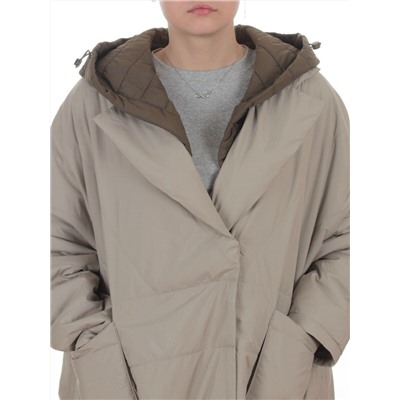 8030 DK. BEIGE Куртка демисезонная женская (100 гр. холлофайбер)