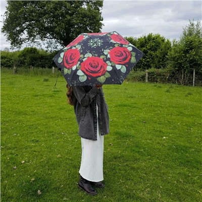 L501-4480 HugeRose (Большая роза) Зонт женский механика Fulton