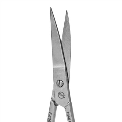 Frau Finger Ножницы маникюрные для ногтей изогнутые / Classic FS-106DP, матовые, ручная заточка, 9 см