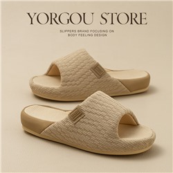 Cool slippers for women in summer office soft sole non-slip fabric not smelly feet spring and autumn four seasons home floor men