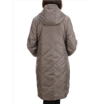 22098 DK.BEIGE Куртка демисезонная двухсторонняя женская (80 гр. синтепон)