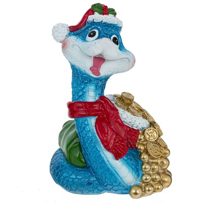 Фигурка декоративная "Змея", L7 W6 H9,5 см, 4в.