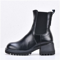 Ботинки женские Mimiduo Black с мехом арт z-63