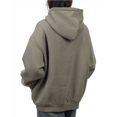 2616 GRAY GREEN Толстовка женская (85% хлопок, 10% полиэстер, 5% спандекс)