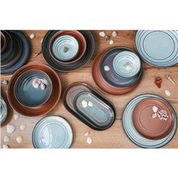 Соусник Magistro Garland, 70 мл, d=6.5 см, фарфор, синий