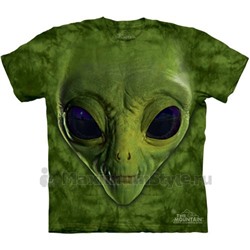 Футболка The Mountain "Green Alien Face" (детская)