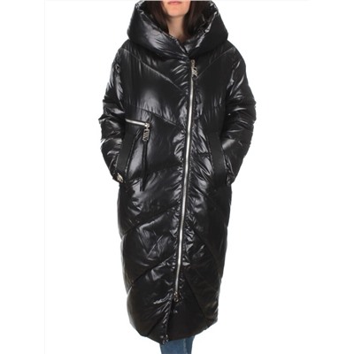 22-185 BLACK Пальто зимнее женское (200 гр. холлофайбер)