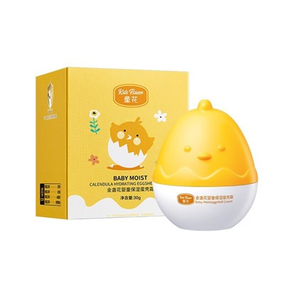 Детский увлажняющий крем с календулой и яичной скорлупой Kids Flower Baby moist calendula Hydrating Eggsshell Cream, 30 гр