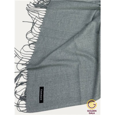 Платок теплый кашемировый однотонный Арт 9899П/42 цвет серый